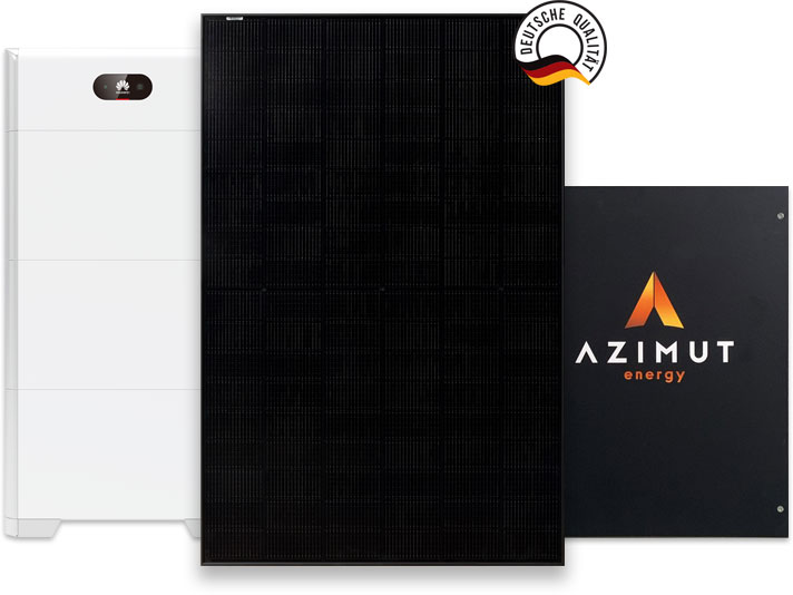 panneau solaire JNL, batteries Azimut et Huawei