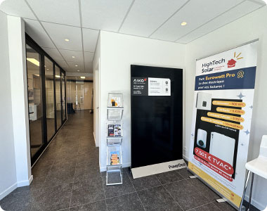 entrée du showroom à Waterloo