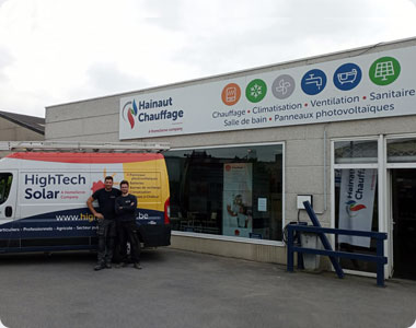 bureau et showroom High Tech Solar à Tournai