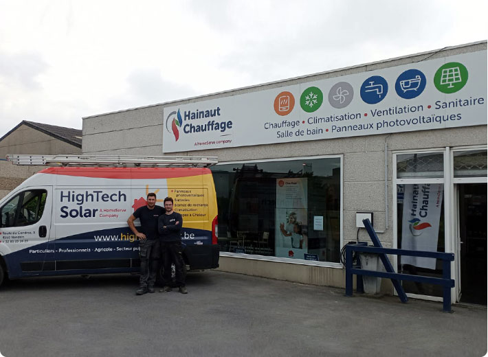bureau et showroom High Tech Solar à Tournai
